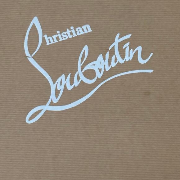 Christian Louboutin Rozeppa suede open toe heels red bottom size 37.5 - Picture 10 of 12